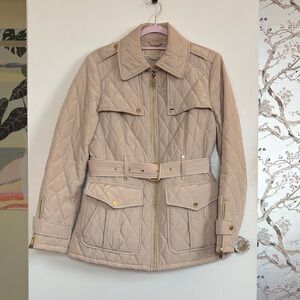 Michael Kors Women's Quilted Tan Jacket